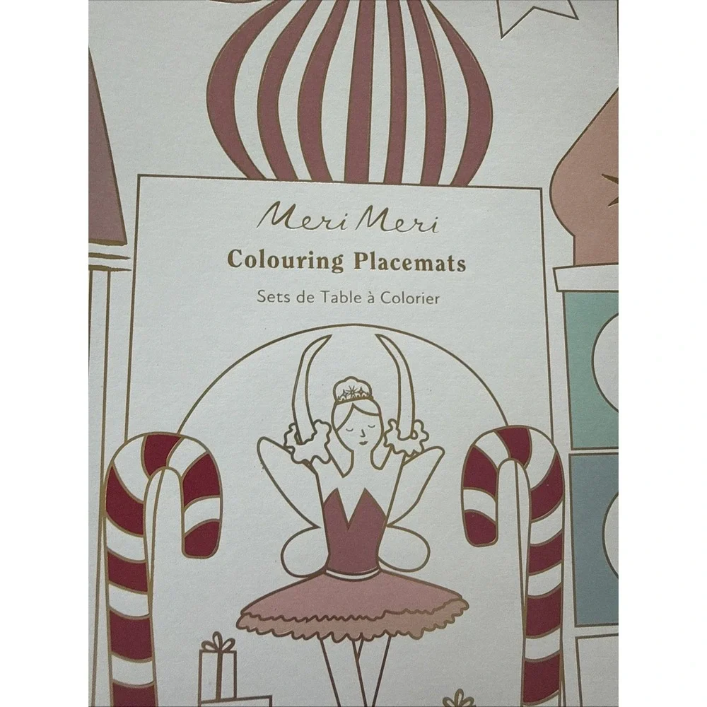 Meri Meri Coloring Foil Placemats 8x16 3/4x11